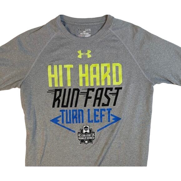 Under Armour Tops - Under Armour Loose 2017 Men's Baseball College World Series T-Shirt Size Small